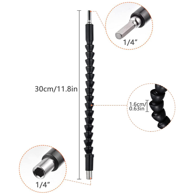 Screw It™ Flexible Drill Extension Kit